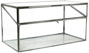 Art India Taper Glass Brass <b>Box</b> with <b>Mirror</b> Bottom Custom Size Model 9044 for Home & Office Decoration - Product Image 3