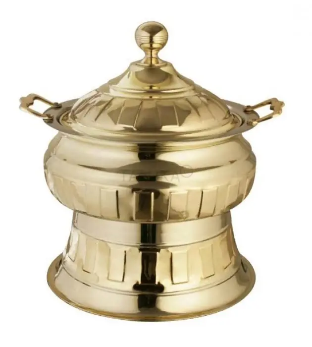 Indian Manufacturer Serving Food Warmer Brass Buffet Chafing Dish