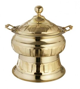 Grill numérique de service, usine indienne, chauffe-aliments, en laiton, plat à friser pour Buffet - Product Image 1