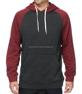 Vente chaude 450 GSM sweat à capuche d'hiver couleur gris et rouge tenue décontracté polaire pull à capuche sweat hommes avec des tailles américaines - Product Image 1