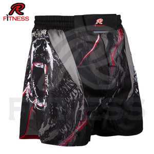 Pantalones Cortos de Alta Calidad para MMA y Boxeo, Ligeros, Sin Costuras, con Logotipo Personalizado, de Poliéster/Algodón, Unisex para Adultos - Product Image 1
