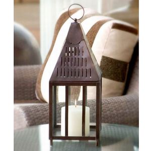 Vente en gros lanterne suspendue vintage en métal nouveau prix d'usine noir bougeoir décoratif extérieur ferme mariage impression personnalisée - Product Image 6
