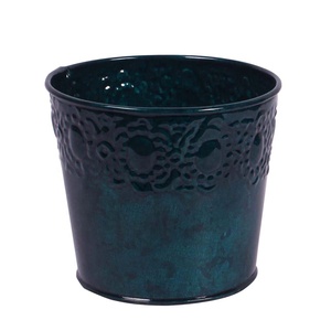 Macetas de pared antiguas de Metal y hierro, decoración roja, medio redondo, con forma de Animal, para colgar en la pared - Product Image 5