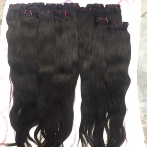 Extensión de cabello virgen brasileño Natural 100%, cabello Remy indio sin procesar, paquete de encaje recto HD con Color Natural - Product Image 4
