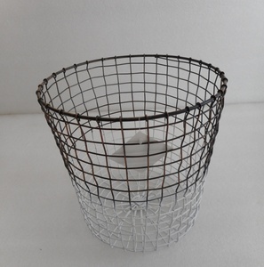 Panier à couverts rectangulaire en fil de fer noir et blanc pour la cuisine Panier de rangement en treillis métallique personnalisé pour articles de cuisine - Product Image 3