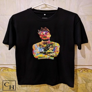 เสื้อยืดผ้าฝ้ายพิมพ์ลายสำหรับผู้ชายสั่งทำ - Product Image 5