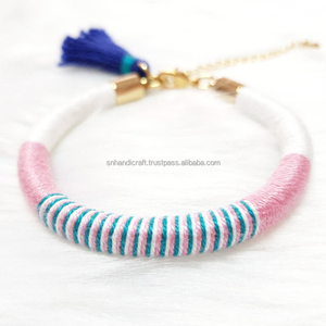 Joyería de Playa de Moda, Joyería con Borlas, Pulsera de Cuerda para Niñas, Regalo de Verano para Niñas, Pulsera de Verano, Pulsera Hippie de Regalo - Product Image 1