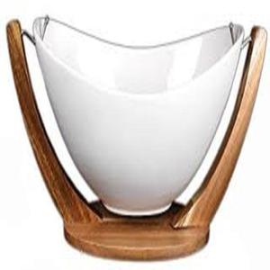Fancy Modern New Design Decoration Mejor calidad Última venta al por mayor Fancy White And Brown Color Decorating Bowls para la mejor venta - Product Image 1
