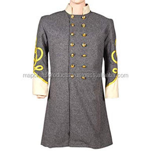 Costume victorien médiéval pour homme-Manteau gothique Steampunk civil-Redingote à double boutonnage - Product Image 2