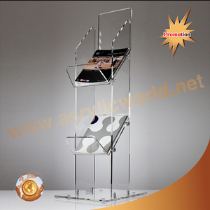 Estante de exhibición de acrílico personalizado/Exhibición de revista de acrílico transparente/soporte de exhibición de acrílico soporte de folleto estante de folleto de acrílico - Product Image 4