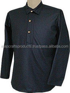 Nouveau tissu civil 100% coton Brand New Style Customs Logo Chemises américaines longues confortables - Product Image 2