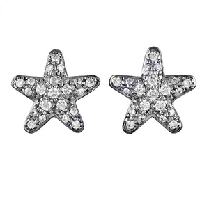 Pendientes de diseño de Estrella de Plata 925 con sensacional circonita cúbica chapada en oro, joyería de moda de lujo para bodas, fiestas, regalos - Product Image 1