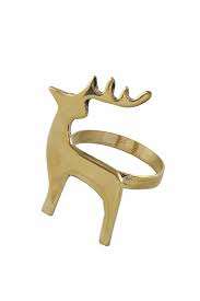 Anneau de serviette en acier inoxydable de luxe en forme de renne, écologique, décoration de table de Noël pour les mariages et les fêtes, nouveau modèle - Product Image 4