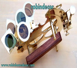 Victoria Sextant เรือเดินสมุทรทองเหลืองโบราณ sextants คลาสสิก remake Marine - Product Image 3