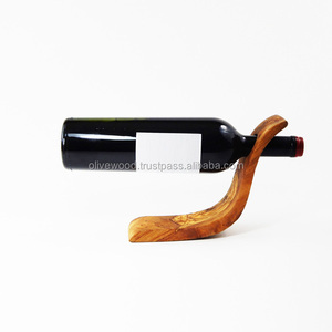 Porte-bouteilles en bois d'olivier Intercraft, de haute qualité, élégant, présentoir en bois, seaux à glace, bacs à boissons, style méditerranéen - Product Image 1