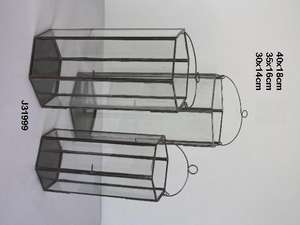 Linterna cuadrada moderna con base de latón en acabado de latón natural portavelas de terrario geométrico para decoración del hogar - Product Image 5