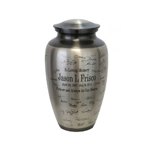 โกศใส่เถ้ากระดูกสำหรับผู้ใหญ่ทันสมัยอะลูมิเนียมและทองเหลืองหลายสีดีไซน์สไตล์อเมริกันที่เป็นเอกลักษณ์สำหรับขี้เถ้าศพของมนุษย์ - Product Image 1