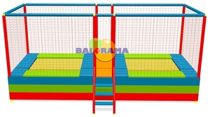 Trampoline parc commercial, double parc aquatique - Product Image 3