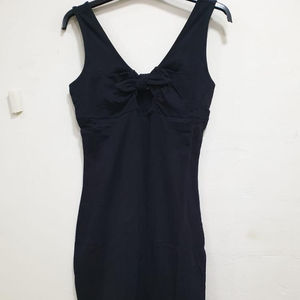 ชุดเดรสค็อกเทลแบรนด์ดังสำหรับผู้หญิง แบบเซ็กซี่ ไร้แขน คอวี ผ้าสแปนเด็กซ์/คอตตอน ระบายอากาศได้ดี ป้องกันไฟฟ้าสถิตย์ - Product Image 1