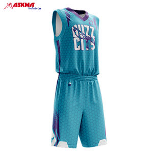 Maillot de basket-ball imprimé par sublimation personnalisée tissu en polyester respirant Coolmesh à séchage rapide ensembles frais grande taille pour adultes jeunes - Product Image 2