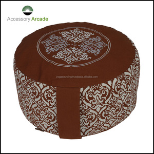 Cojín de Meditación Zafu Sin Pliegues Hecho en India con Tela de Algodón Teñida, Color y Logotipo Personalizables, Opción de Marca Privada - Product Image 2