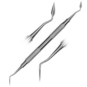 Goldman Fox-cuchillas para dentistas, escalador Dental de doble punta con mango hueco, curetas y escalador de acero inoxidable CE, 8 unidades - Product Image 1