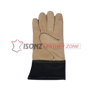 Guantes de Soldadura de Cuero Genuino ISONZ Leather Zone EN 388 Anti-Corte Anti-Impacto (Nivel 3) Resistentes al Fuego Sin Forro 1.2mm de Grosor - Product Image 3