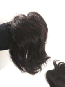 Cheveux humains indiens Remy 100% de qualité supérieure, couleur noire naturelle, longueur de 8 à 32 pouces, toupet, style vague naturelle - Product Image 2