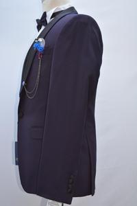 ชุดสูทแฟชั่นสำหรับคุณผู้ชาย,เสื้อเบลเซอร์สำหรับออกแบบเครื่องแบบออฟฟิศชุดทักซิโด้สไตล์อิตาเลียนสีแดงแฟนซี - Product Image 2