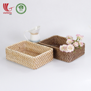 Panier de rangement en osier pliable écologique brun miel Style classique pour la cuisine à usage domestique en gros du Vietnam - Product Image 6