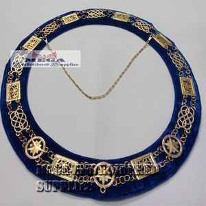 Tissu en cuir brodé à la main maçonnique Grand Lodge tablier ruban nouveau franc-maçon Regalia y compris chaîne couture couture - Product Image 3