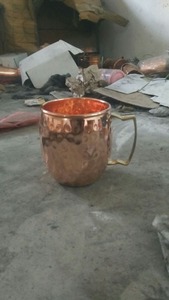 2025 New Product Ideas 450ML 100% Pure Copper Moscow Mule Beer <b>Mug</b> <b>Ceramic</b> Cup - Product Image 5
