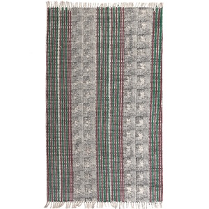 พรม dhurrie ผ้าฝ้ายอินเดียสำหรับห้องนั่งเล่นพรมคอตต้อนตกแต่งพื้นทำด้วยมือพรมคอตตอนตกแต่งคริสต์มาส - Product Image 1