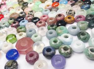 14x8mm Plat Rond Rose Opale Gemme Perle Grand Trou Pierre Lisse Nanplanetsilver Marque MCP0023 Modèle - Product Image 4