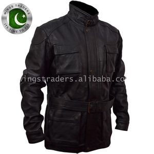 Áo Khoác Biker Da Cừu Thật Màu Đen, Áo Khoác Da Chất Lượng Cao - Product Image 3