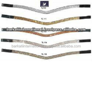 Stellux Durable Leather Horse Browbands Crystal Accented Horse Accesorios - Product Image 2