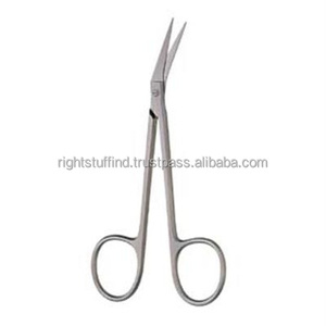 Delicate Iris Scissors <b>Angled</b> to Side High Quality <b>Stainless</b> <b>Steel</b> Surgical Instrument TOOLS Medical - Product Image 1