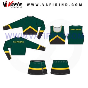 Vente en gros d'uniformes de pom-pom girls respirants sublimés en nylon spandex coton polyester rayonne latex pour lycra - Product Image 3