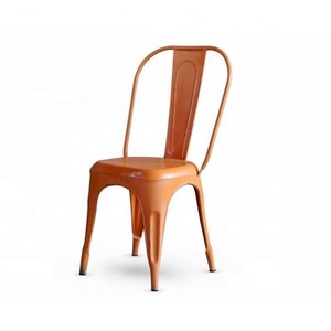 Silla de comedor moderna de estilo francés, metal, hierro y acero, hogar, hotel, cafetería, muebles de comedor en muchos colores a precio mayorista - Product Image 3