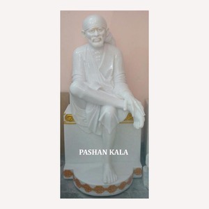 Shirdi Sai Baba Marble Statue - Product Image 1