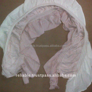 Ethnic Winter Long Lightweight Eco-friendly Lycra Viscose <b>Knitted</b> <b>Scarf</b> with Frill Rayon - Product Image 3