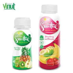 Smoothie Smoothie en flacon de 260ml, pour jus en PET, avec vente en gros, fabricant vietnamien, OEM