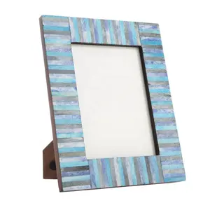 Cadre photo en MDF naturel en os le plus vendu avec logo personnalisable en copeaux d'os pour la décoration de la maison - Product Image 1