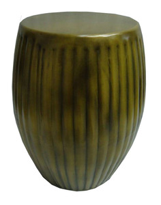 Custom Antique Metal Drum Stool Hammered Finish Gold Accent <b>Side</b> <b>Table</b> for Home Bar Hotels-for Kitchen Gym Living Room <b>Sofas</b> - Product Image 4