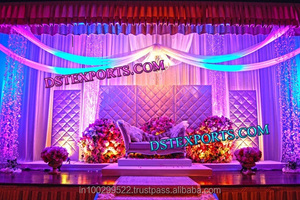 Boda de la estampilla Sangeet etapa decoración último de escenario de boda decoración - Product Image 2