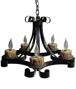 จี้กรงโลหะโคมระย้าบ้านไร่ในร่มแสงตกแต่งหรูหราโคมระย้า - Product Image 2