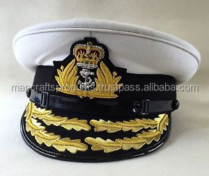 Pakistan Vente en gros Haute qualité Exigence client Logo OEM Service Design Royal Admiral Chapeaux - Product Image 2