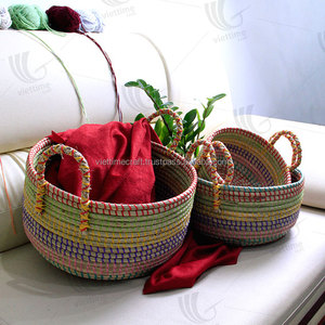 Décor à la maison de rangement panier à linge avec ficelle en plastique - Product Image 6