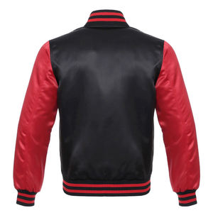 Chaqueta Bomber de béisbol ecológica impermeable de satén de gran tamaño para hombre, estilo universitario de invierno, estilo Letterman - Product Image 6
