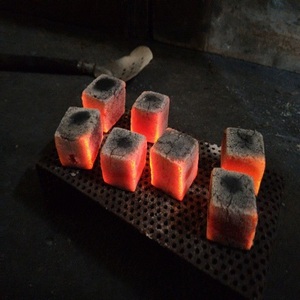 COCONUT CHARCOAL ONLY IS NOT ENOUGH MUST USE CRUSHED WOOD CHARCOAL MAKING MACHINE FOR SHISHA HOOKAH BRIQUETTES WHITE ASH EGYPT - Product Image 1